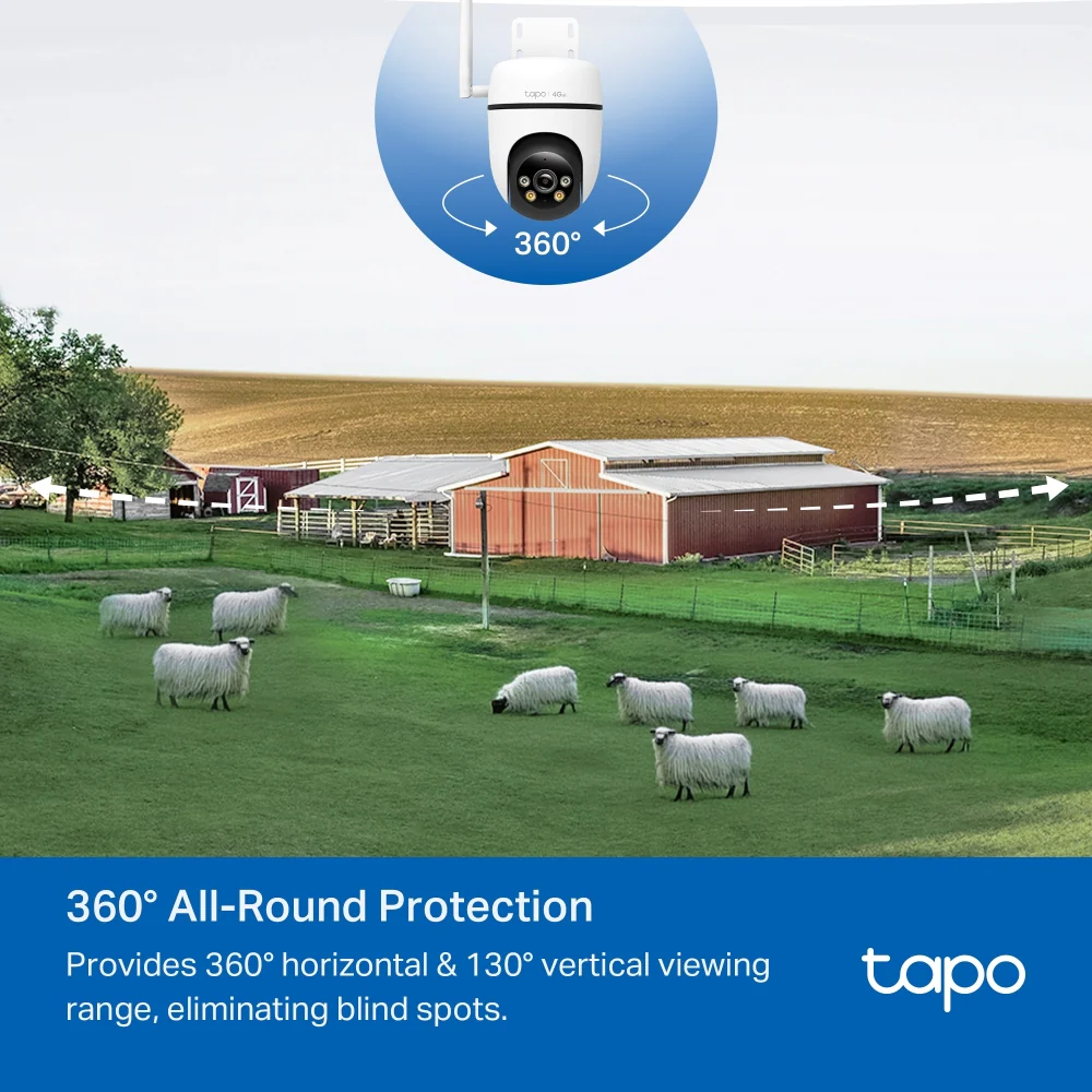 Tapo C501GW 4G LTE/PoE Outdoor Pan/Tilt/Zoom Security Camera - Image 7