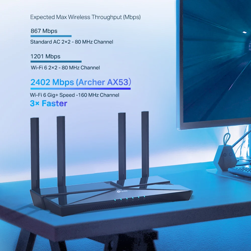 Archer AX53, AX3000 Dual Band Gigabit Wi-Fi 6 Router - Image 2