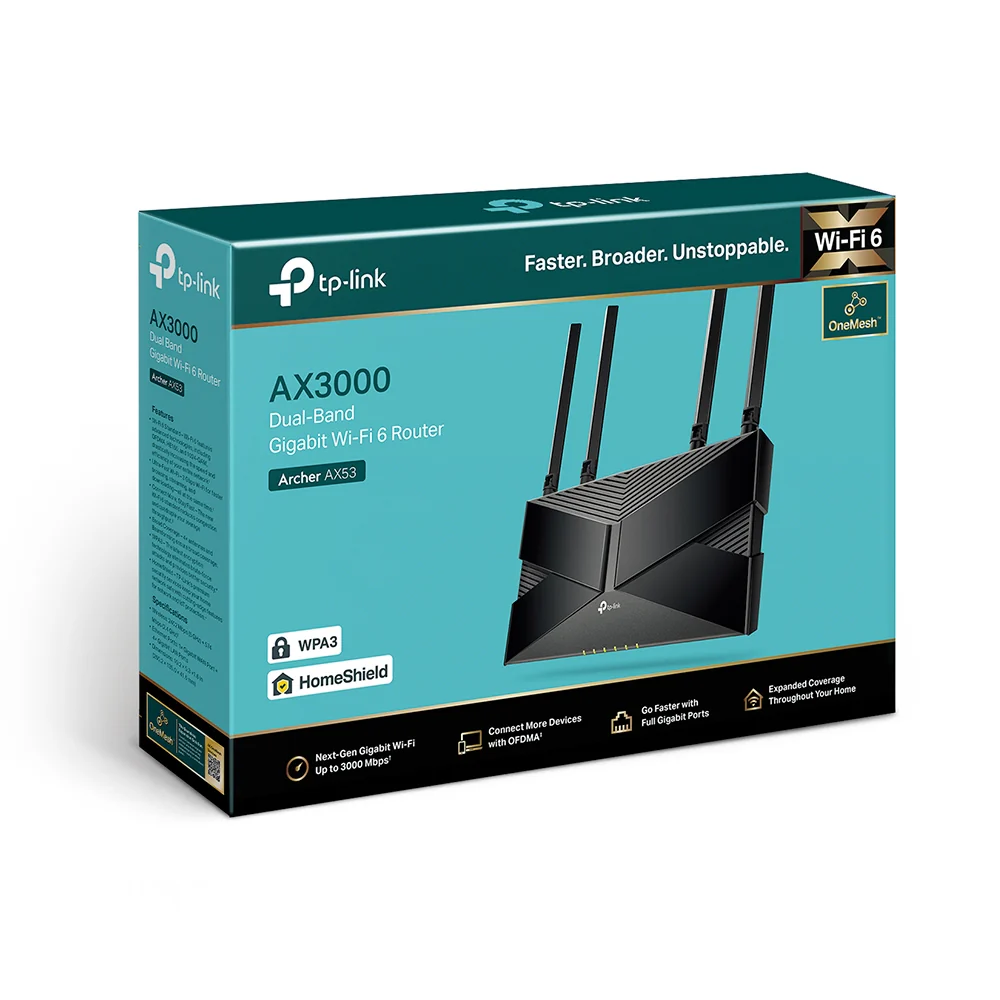 Archer AX53, AX3000 Dual Band Gigabit Wi-Fi 6 Router - Image 4