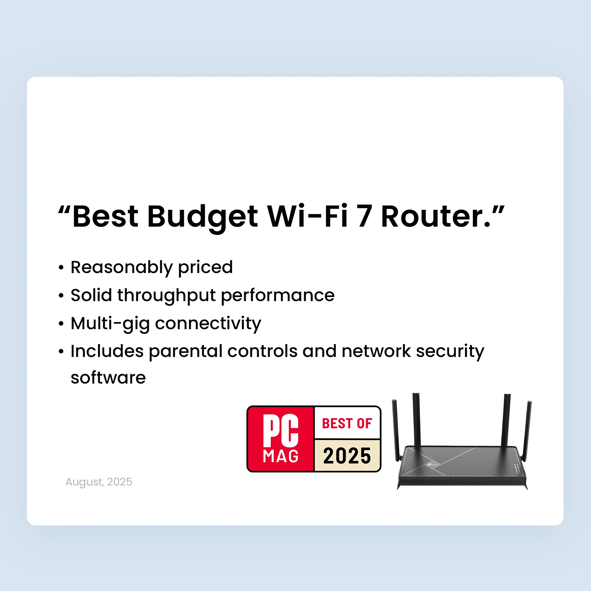 Archer BE3600 Wi-Fi 7 Router + RE225BE Range Extender Bundle - Image 3