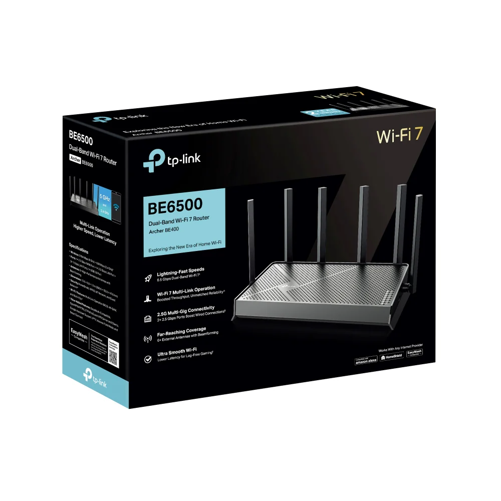 Archer BE400 BE6500 Dual-Band Wi-Fi 7 Router - Image 10