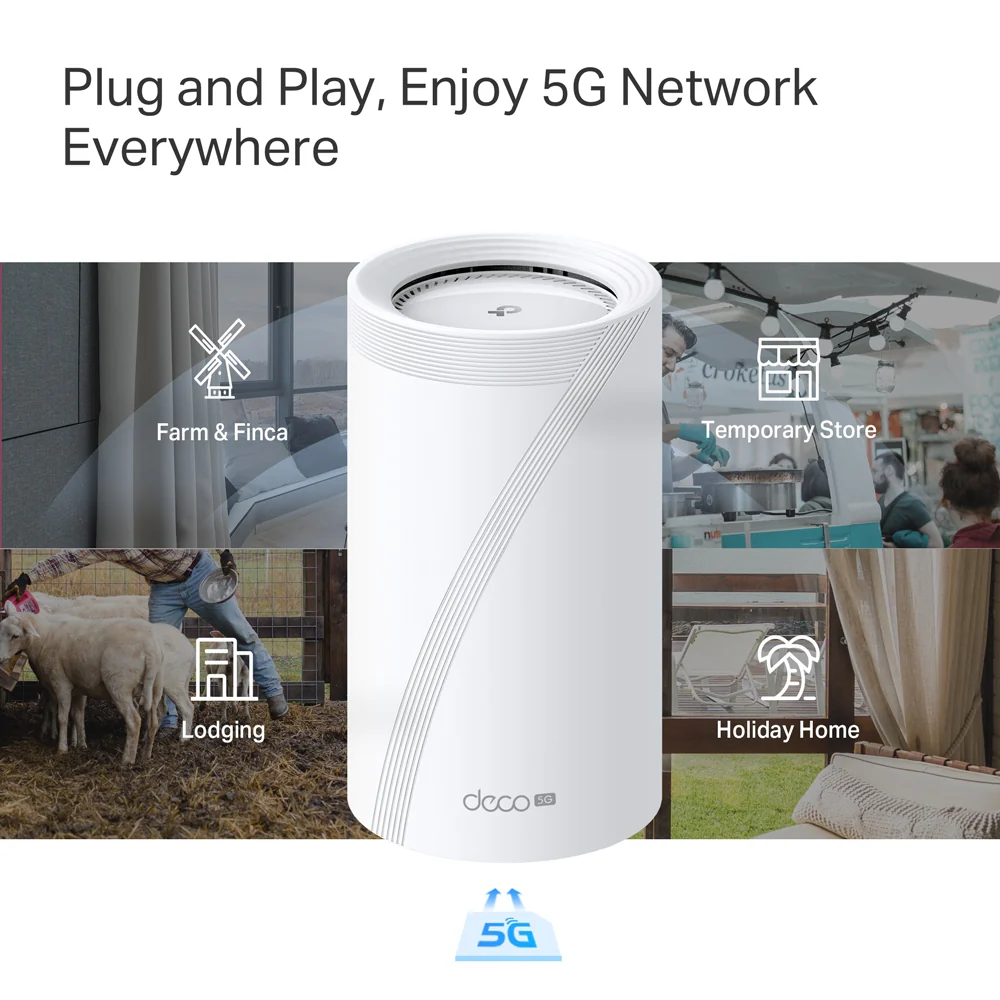 Deco BE65-5G, 5G BE9300 Tri-Band Whole Home Mesh Wi-Fi 7 System - Image 7