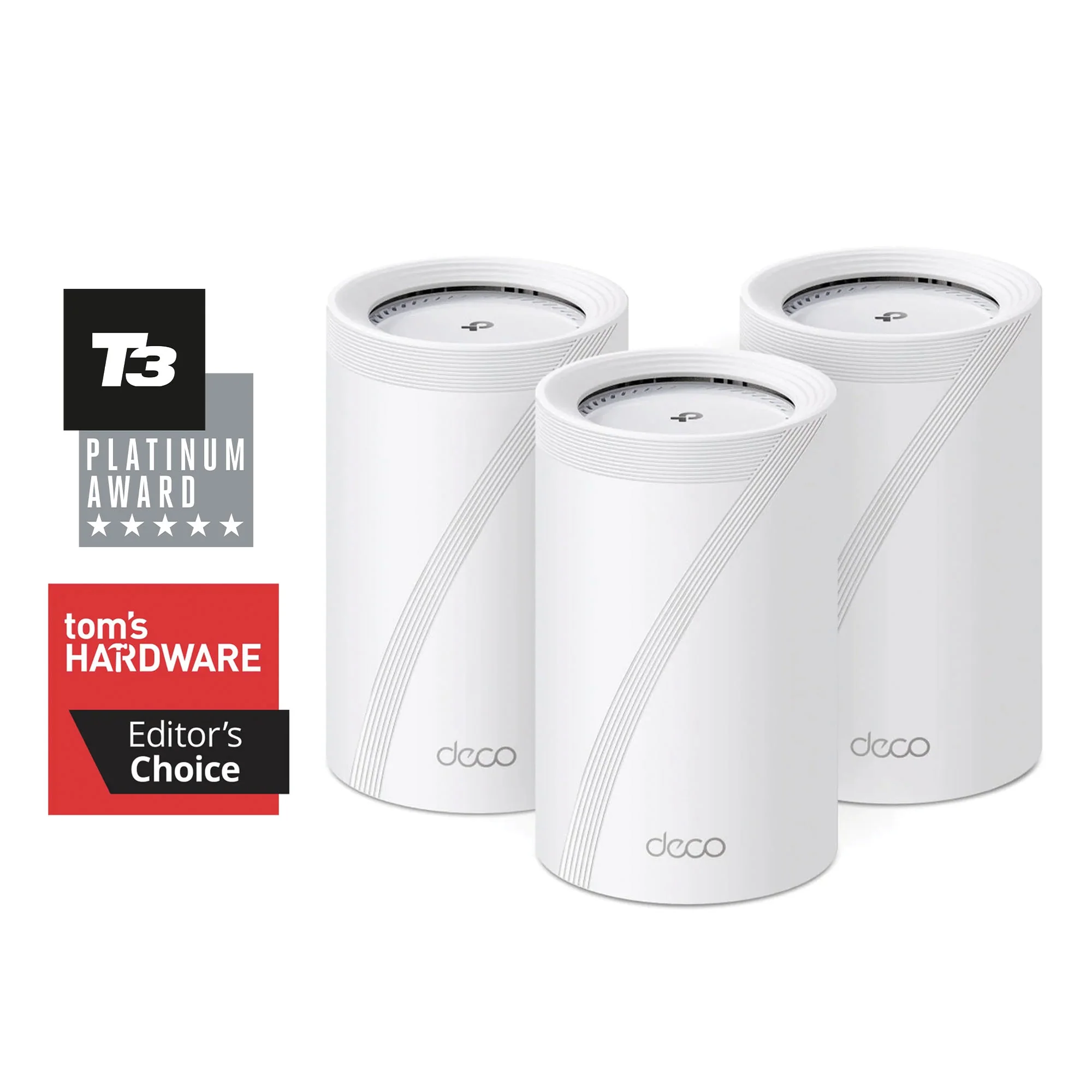 Deco BE68, BE14000 Tri-Band Whole Home Mesh Wi-Fi 7 System, 3 packs