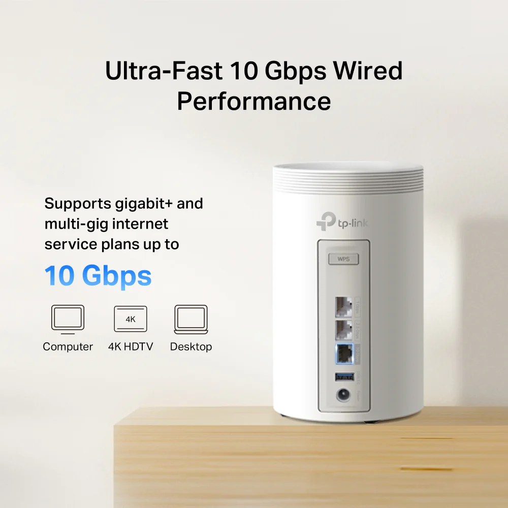 Deco BE68, BE14000 Tri-Band Whole Home Mesh Wi-Fi 7 System, 3 packs - Image 7