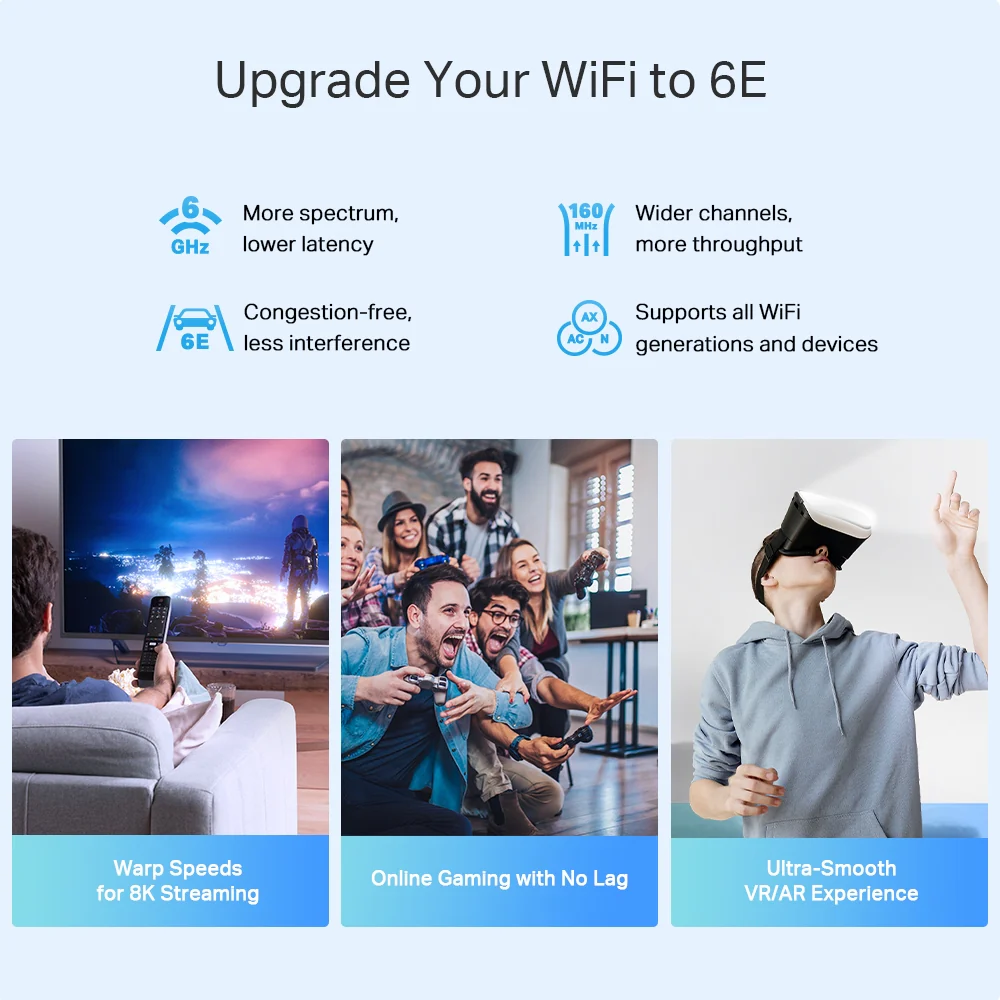 Deco XE75 Pro, AXE5400 Tri-Band Mesh Wi-Fi 6E System 3-pack - Image 3
