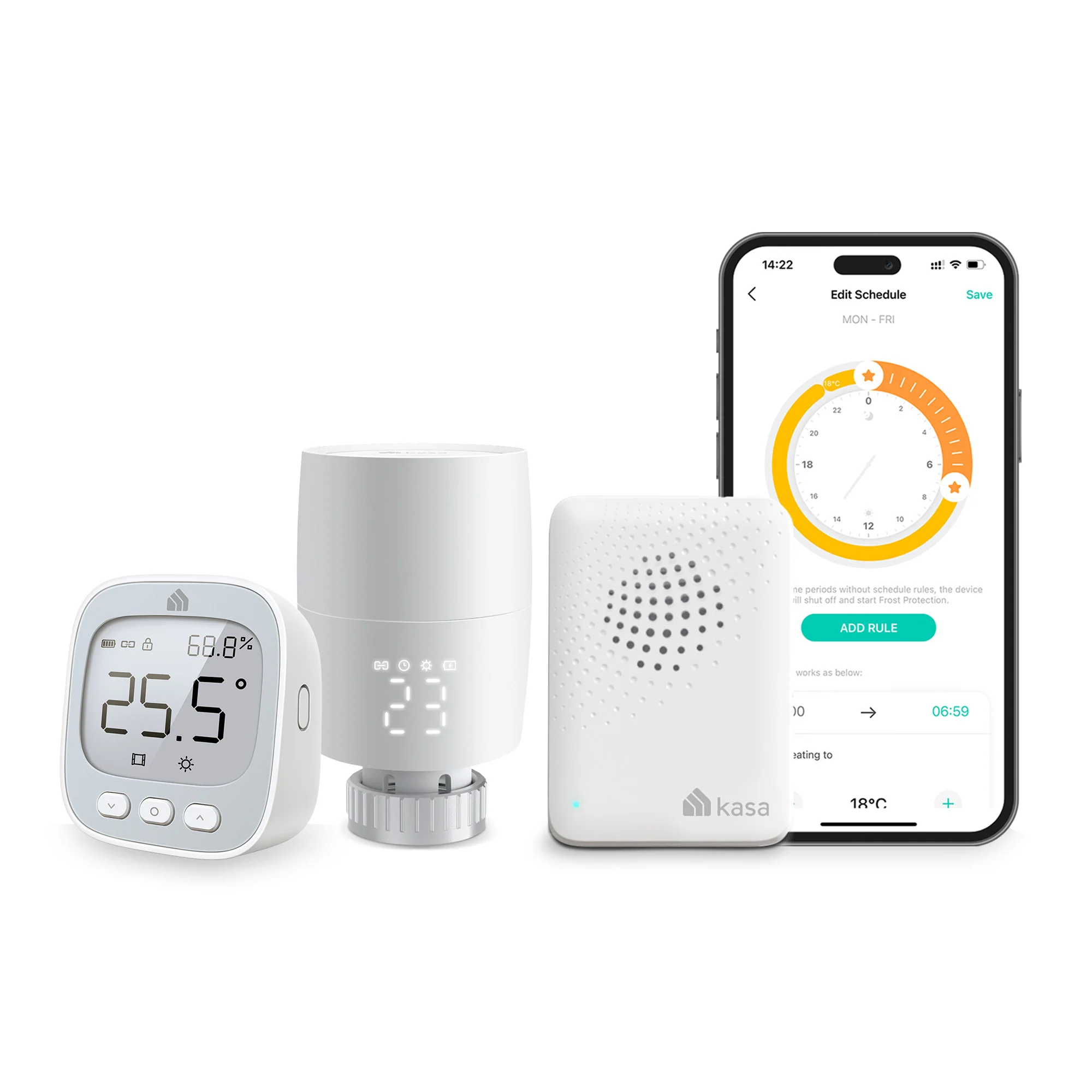 Kasa Smart Radiator Valve & Room Thermostat Bundle