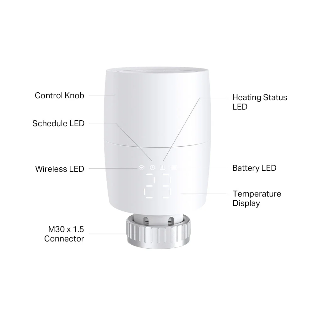 Kasa Smart Thermostatic Radiator Valve Add-on, Supports Kasa App, KE100 Six Pack - Image 7