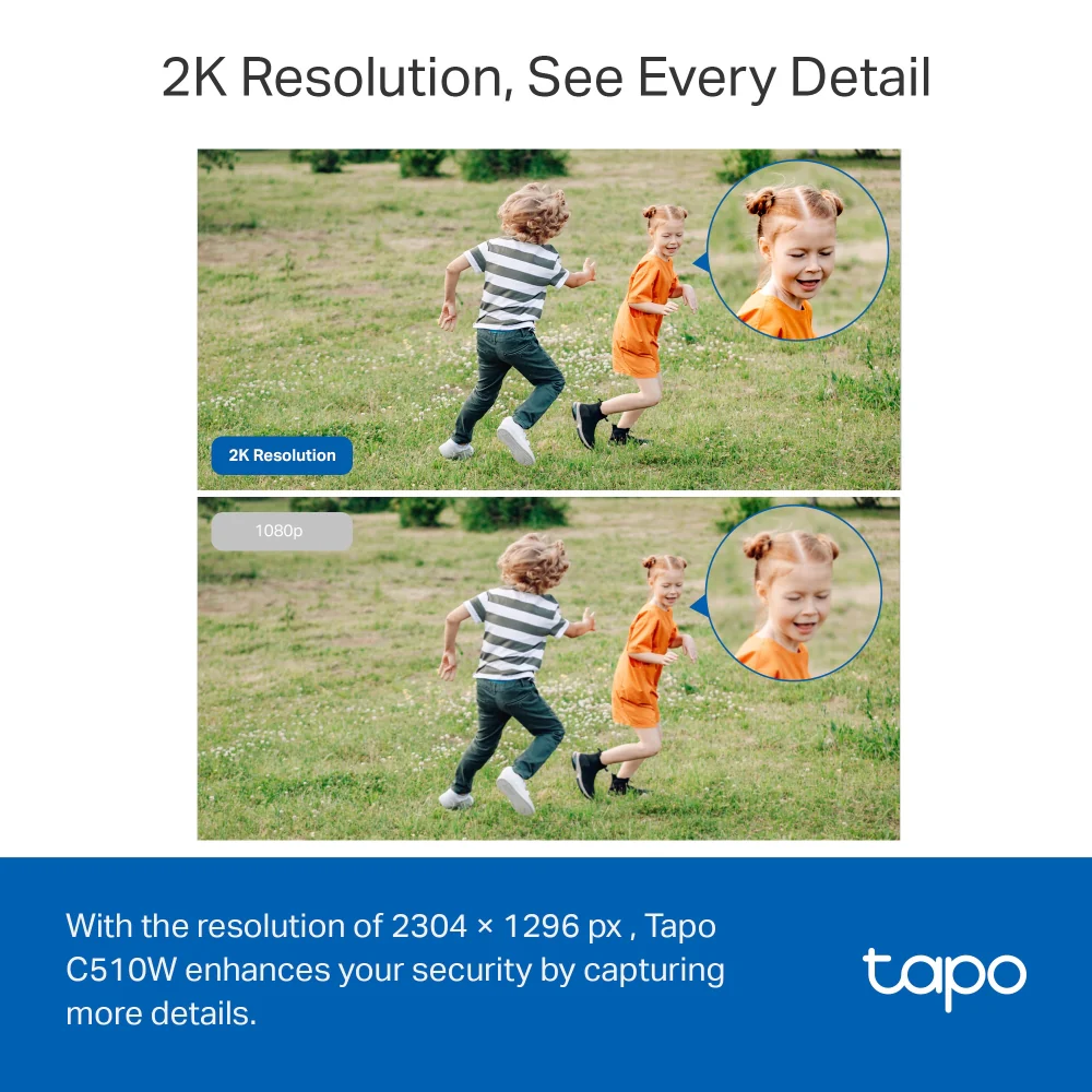 Tapo TC41 2K Outdoor Pan/Tilt/Zoom Security Camera with Full-Colour Night Vision - Image 6