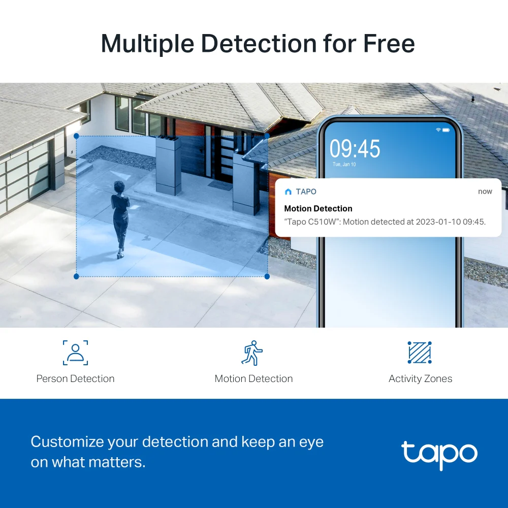 Tapo TC41 2K Outdoor Pan/Tilt/Zoom Security Camera with Full-Colour Night Vision - Image 3