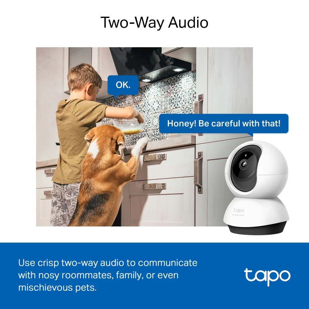 Tapo C220 Indoor 2K QHD Wi-Fi Security Camera with Pan/Tilt/Zoom - Image 7