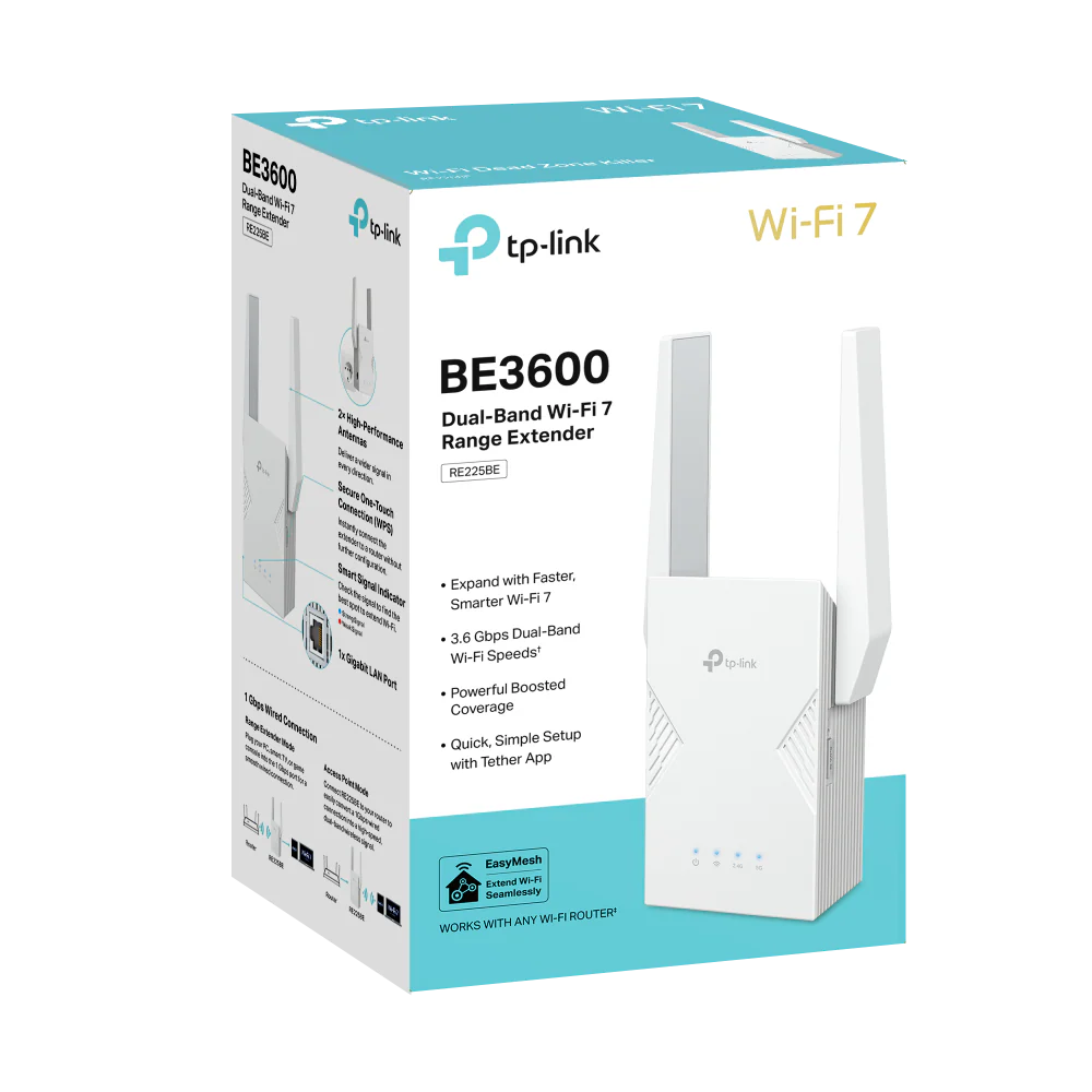 RE225BE, BE3600 Dual-Band Wi-Fi 7 Range Extender - Image 5