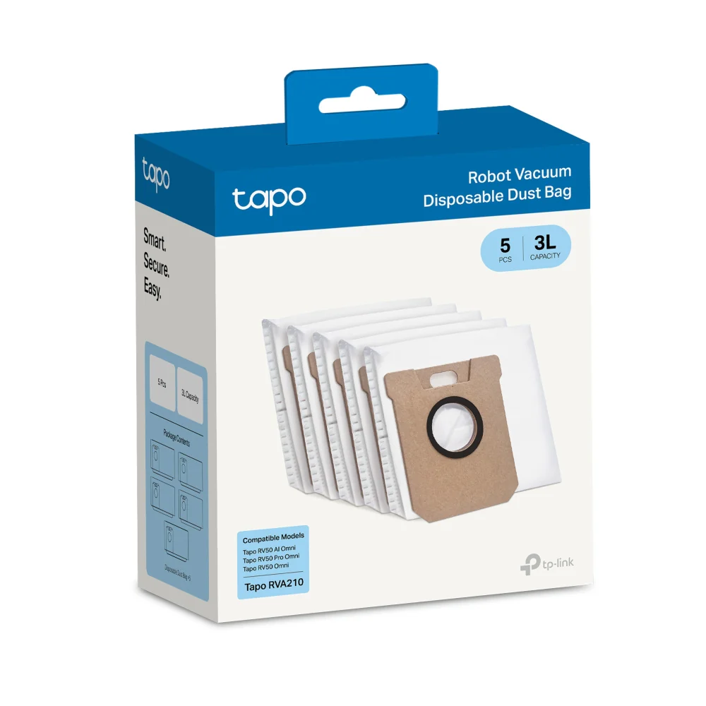 Robot Vacuum Disposable Dust Bags(5 Pcs), Tapo RVA210 - Image 4