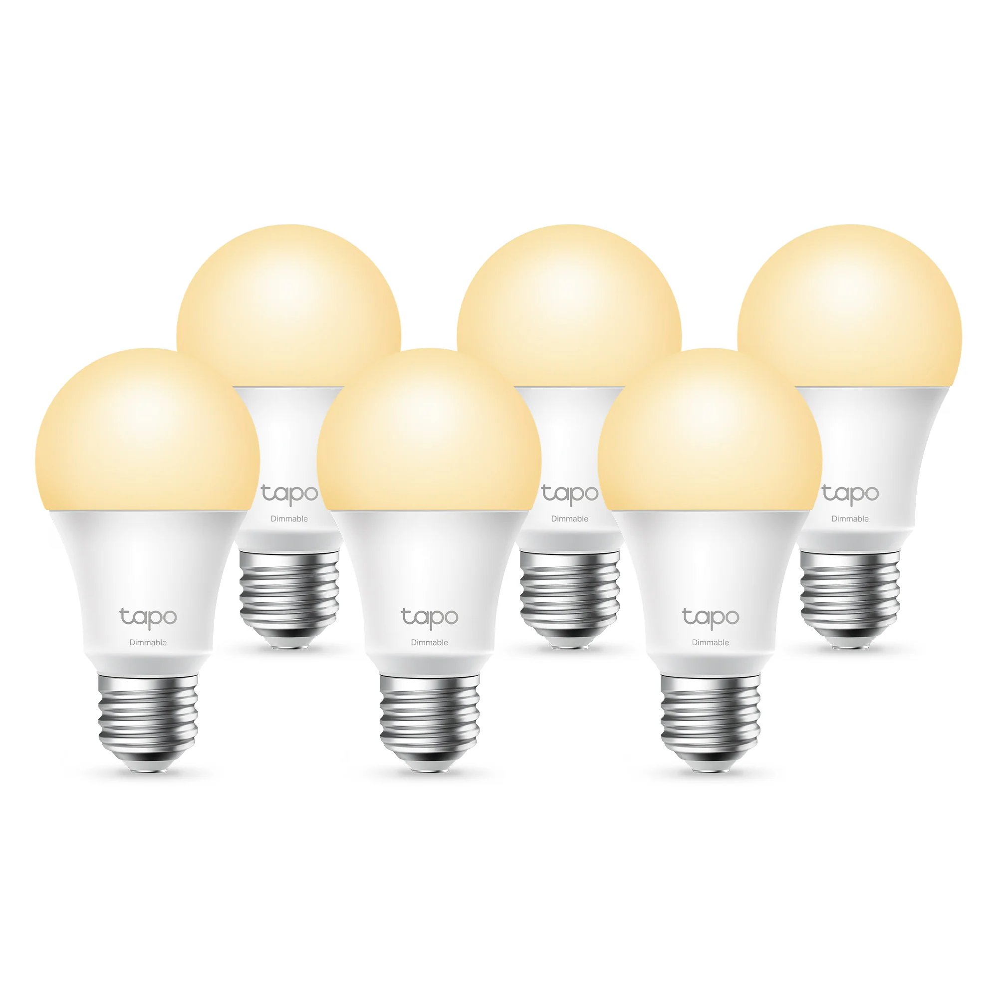 Smart Bulb E27 Dimmable Soft Warm White, Tapo L510E (6-pack)