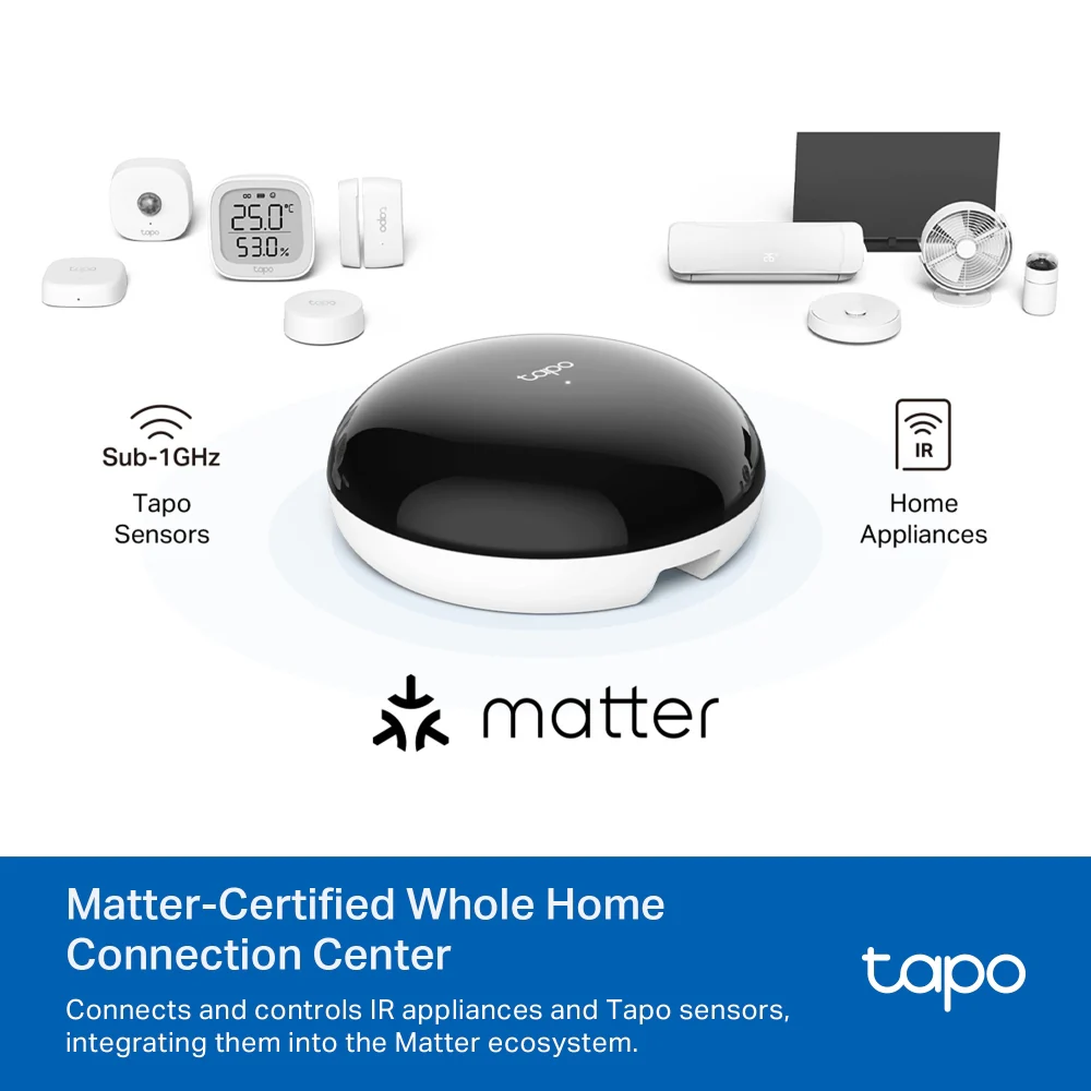 Smart IR Remote Hub with Matter – Control TVs, Air Conditioners, Fans & Lights, Tapo H110 - Image 11