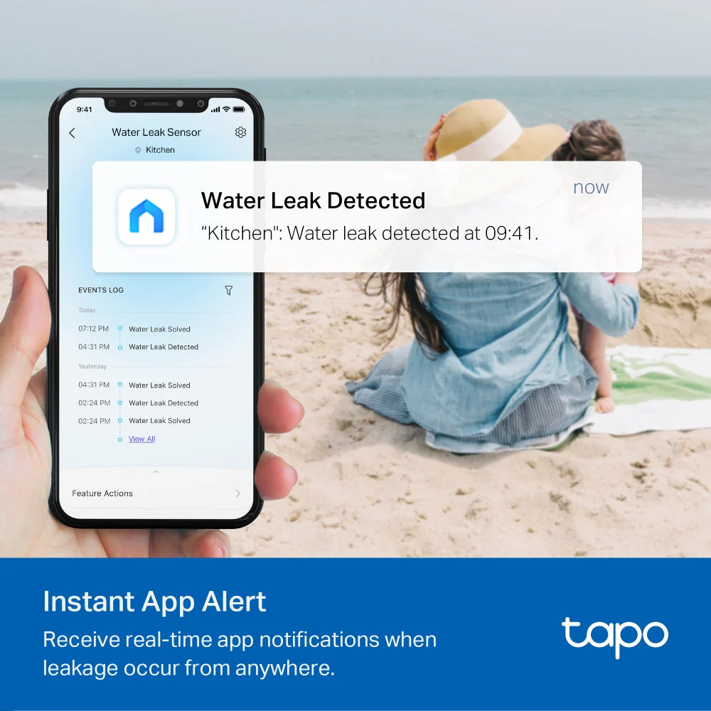 Smart Water Leak Sensor, Tapo T300 Twin Pack - Image 4
