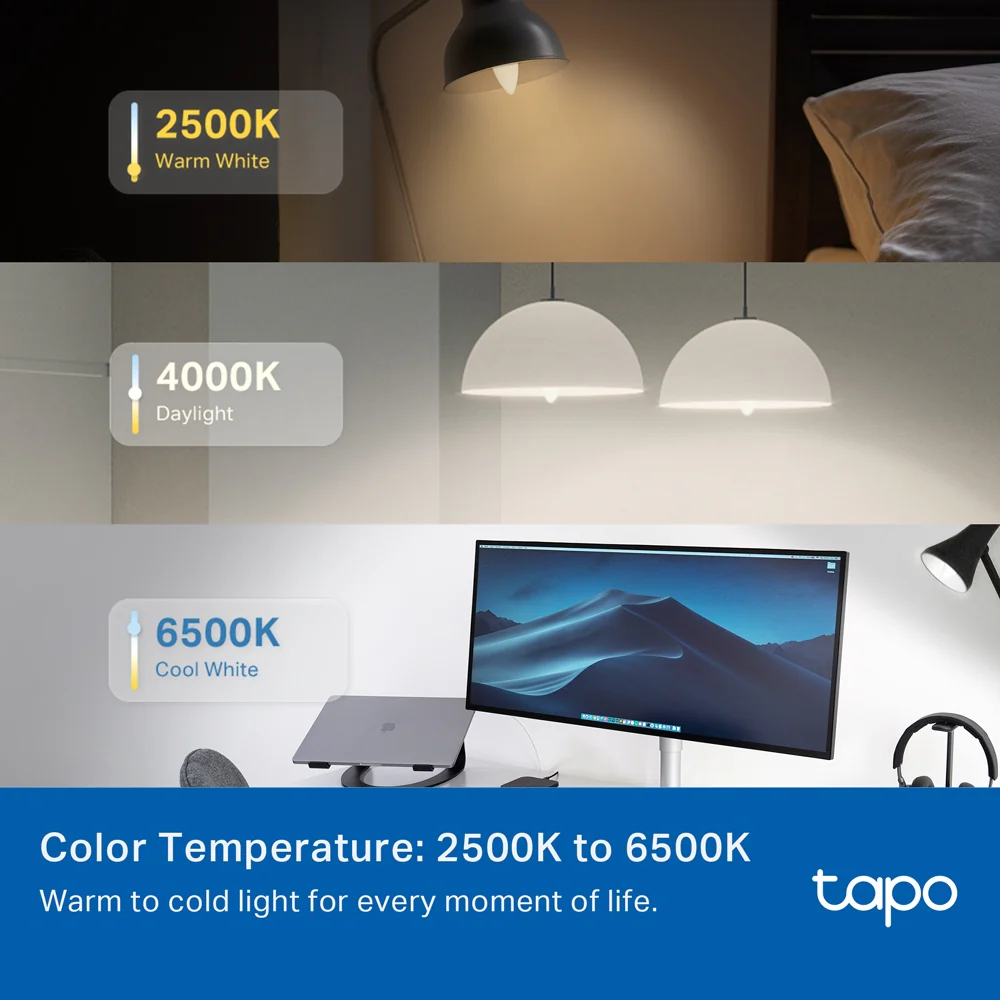 Smart Wi-Fi Candle Multicolour Light Bulb, Tapo L430C 4-pack - Image 3