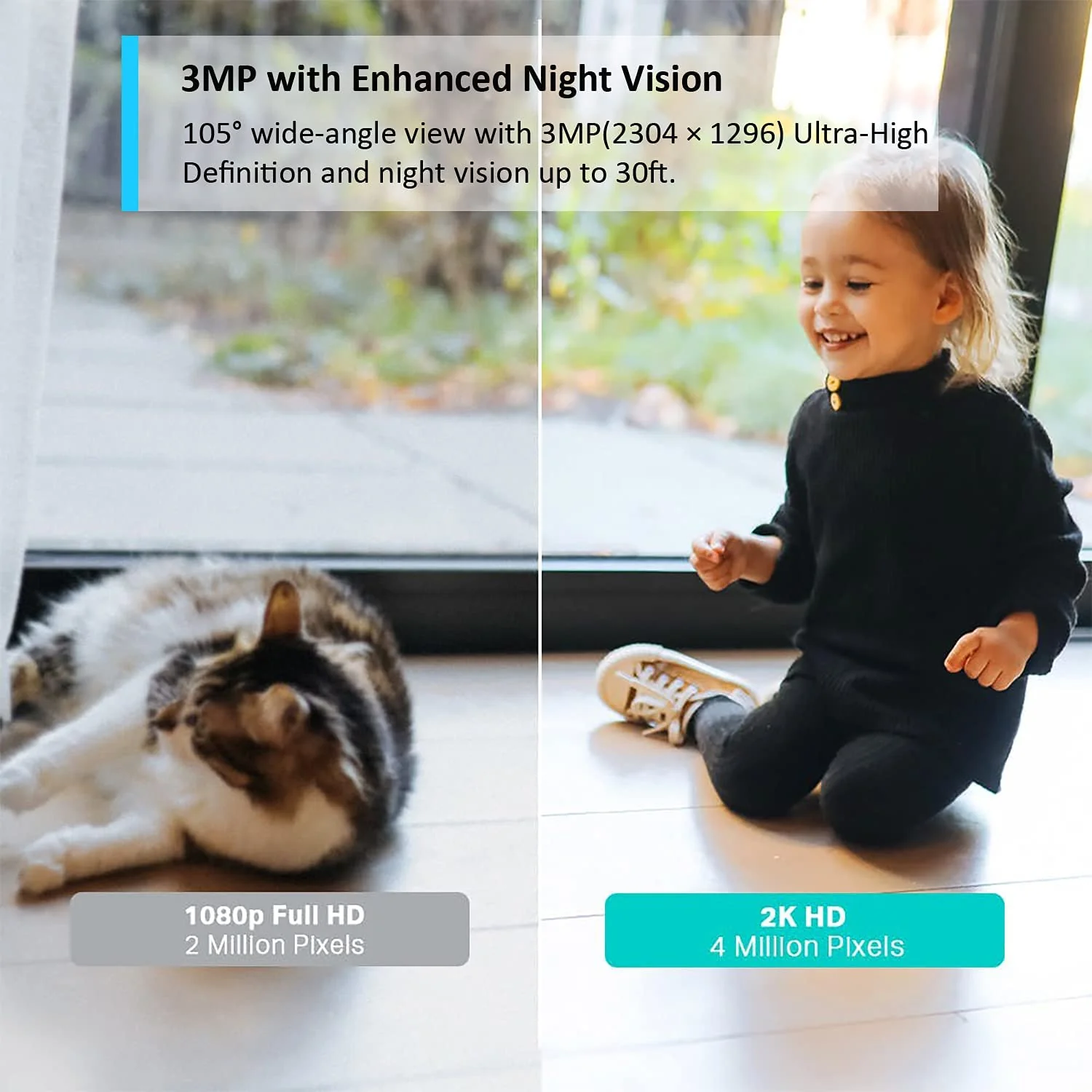 Tapo C110 Mini Indoor 3MP Wi-Fi Security Camera - Image 4