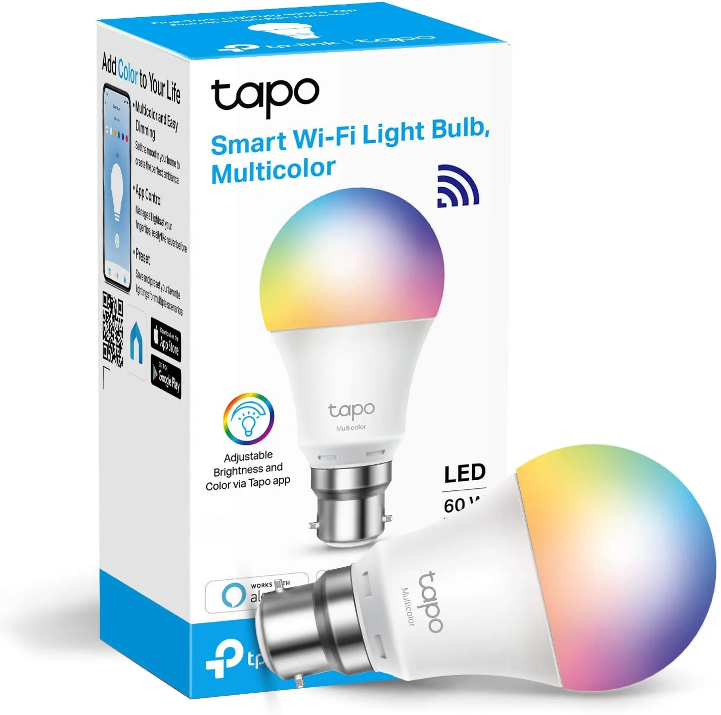 Smart Bulb B22 Multicolour, Tapo L530B - Image 8