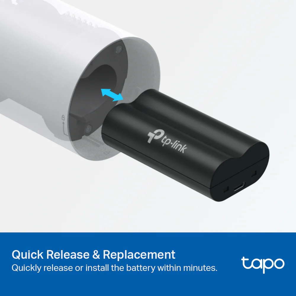 Battery Pack, Work with Battery Cam and Doorbell, Quickly charged, Tapo A100 - Image 5