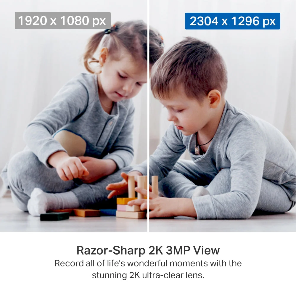 Tapo C211 Black Indoor 2K Wi-Fi Security Camera with Pan/Tilt/Zoom Twin Pack - Image 3