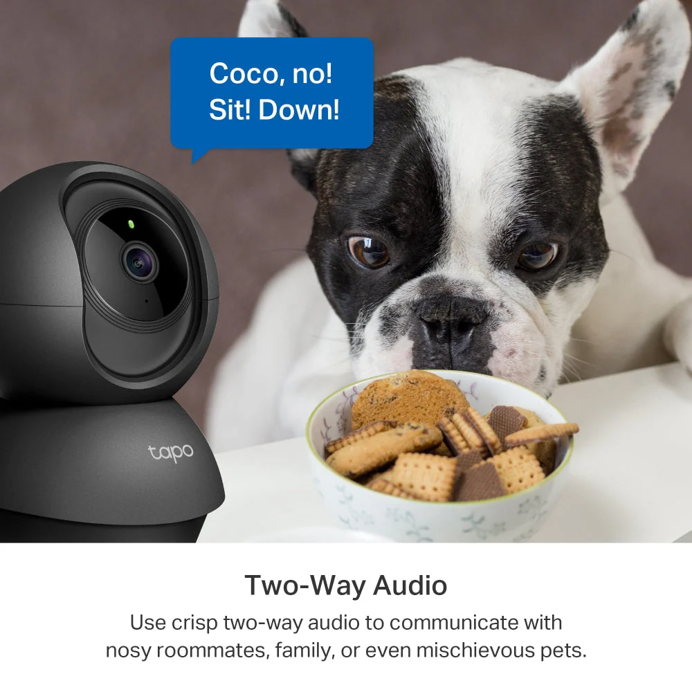 Tapo C211 Black Indoor 2K Wi-Fi Security Camera with Pan/Tilt/Zoom Twin Pack - Image 7