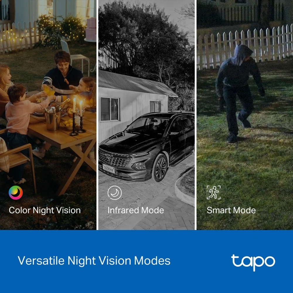 Tapo C246D Indoor/Outdoor Dual Lens Security Camera with Pan-Tilt-Zoom Twin Pack - Image 11