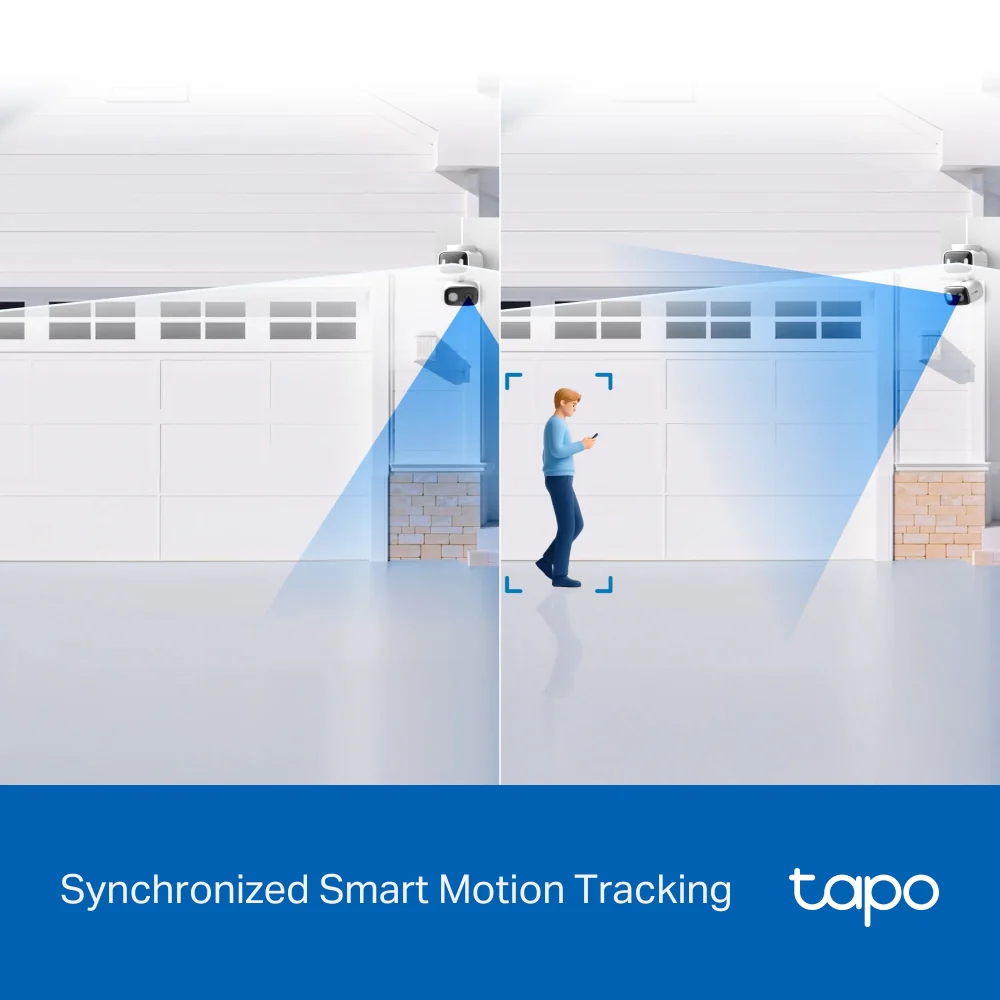 Tapo C246D Indoor/Outdoor Dual Lens Security Camera with Pan-Tilt-Zoom Twin Pack - Image 5