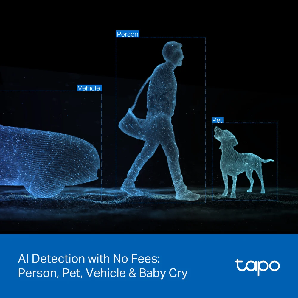 Tapo C246D Indoor/Outdoor Dual Lens Security Camera with Pan-Tilt-Zoom Twin Pack - Image 7