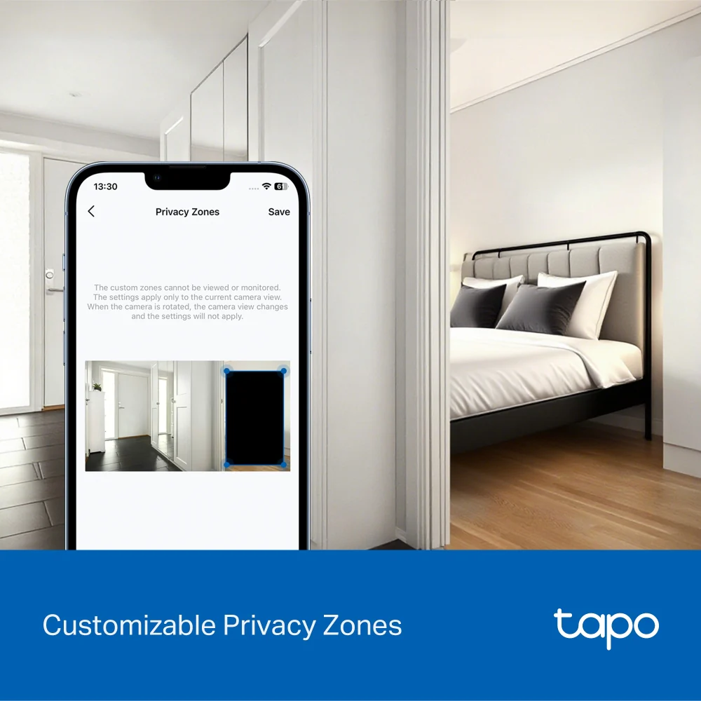 Tapo C250 Indoor 4K Pan/Tilt AI Home Security Wi-Fi Camera Twin Pack - Image 10