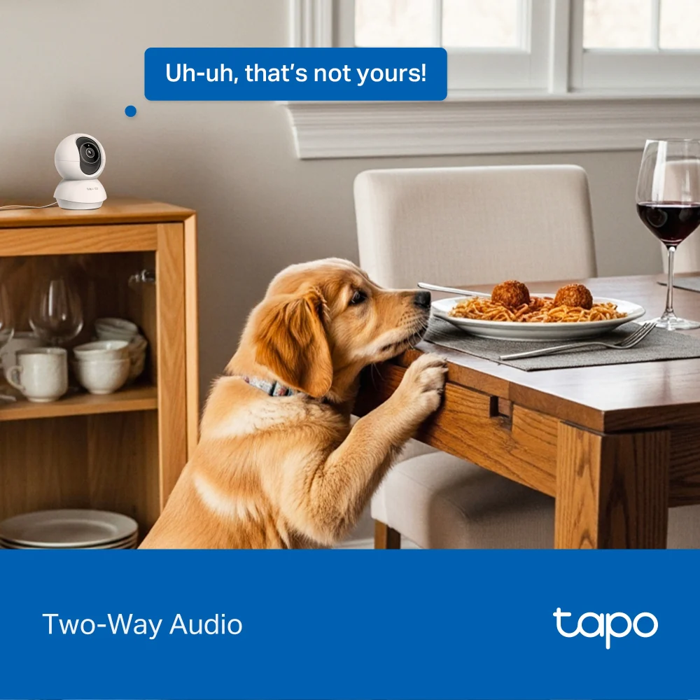 Tapo C250 Indoor 4K Pan/Tilt AI Home Security Wi-Fi Camera Twin Pack - Image 12