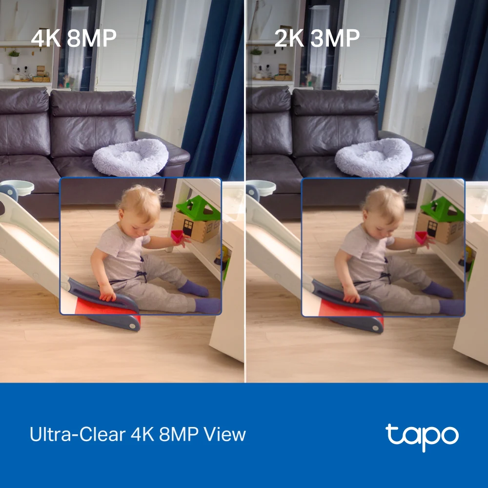 Tapo C250 Indoor 4K Pan/Tilt AI Home Security Wi-Fi Camera Twin Pack - Image 5