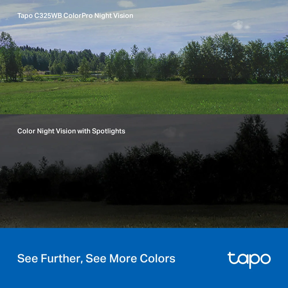 Tapo C325WB 2K Outdoor Security Camera with Colour-Pro Night Vision Twin Pack - Image 5