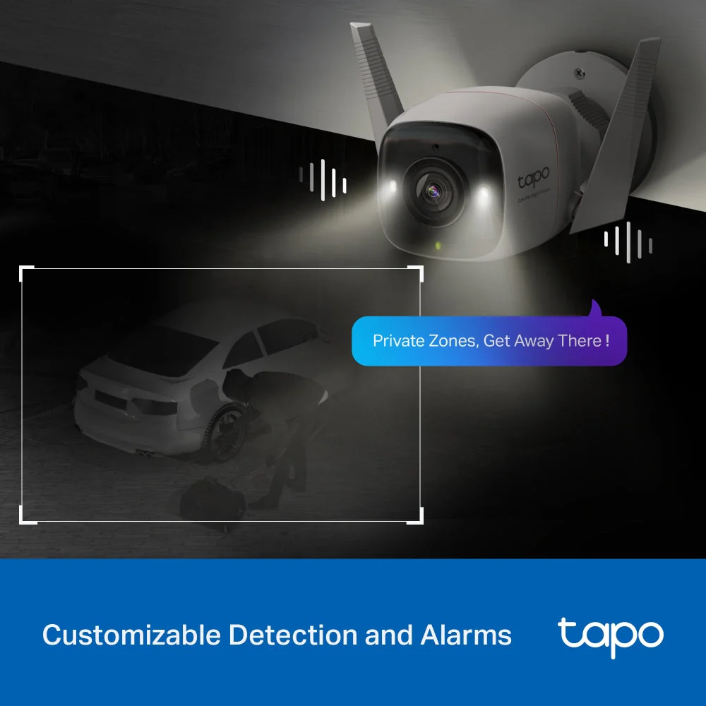 Tapo C325WB 2K Outdoor Security Camera with Colour-Pro Night Vision Twin Pack - Image 6