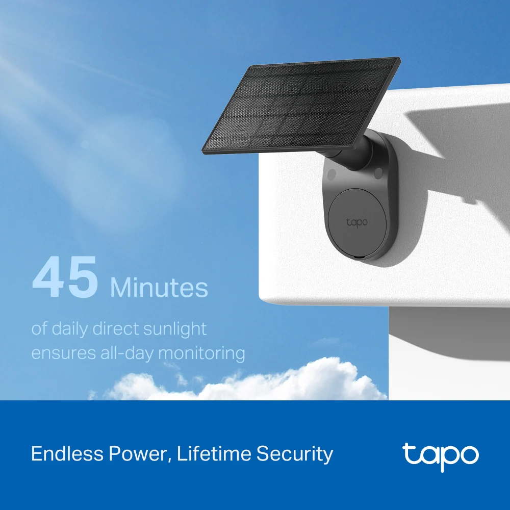 Tapo C411 KIT Solar-Powered 2K Security Camera, Black Edition - Image 5