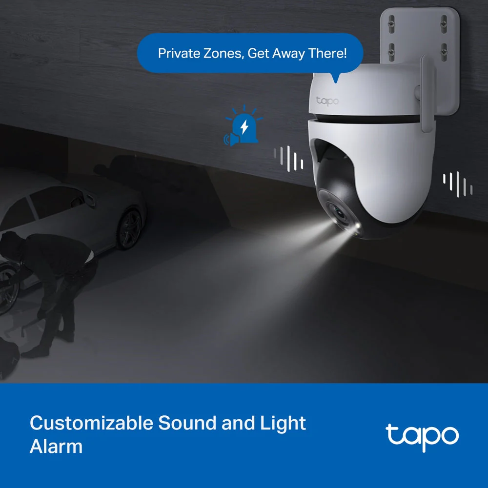 Tapo C520WS 2K Outdoor Pan/Tilt/Zoom Security Camera Twin Pack - Image 7