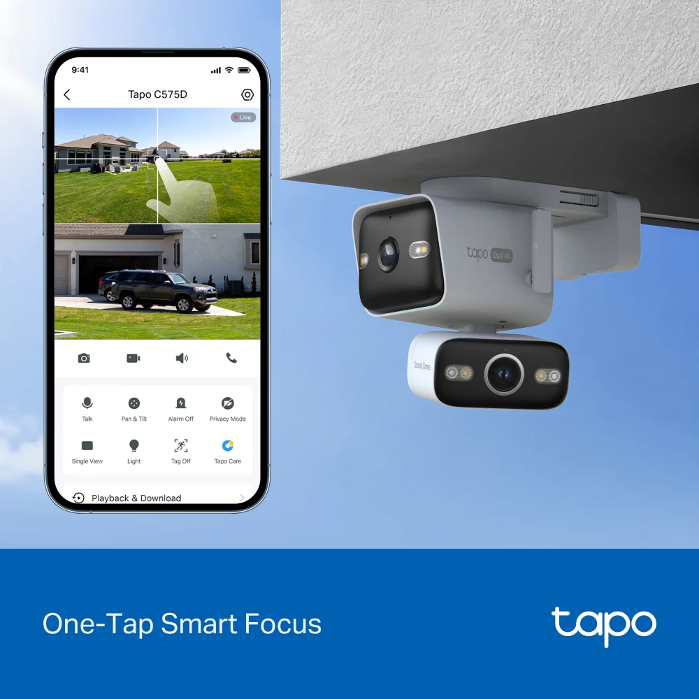 Tapo C575D 4K Outdoor Dual Lens Pan/Tilt Security Camera - Image 5