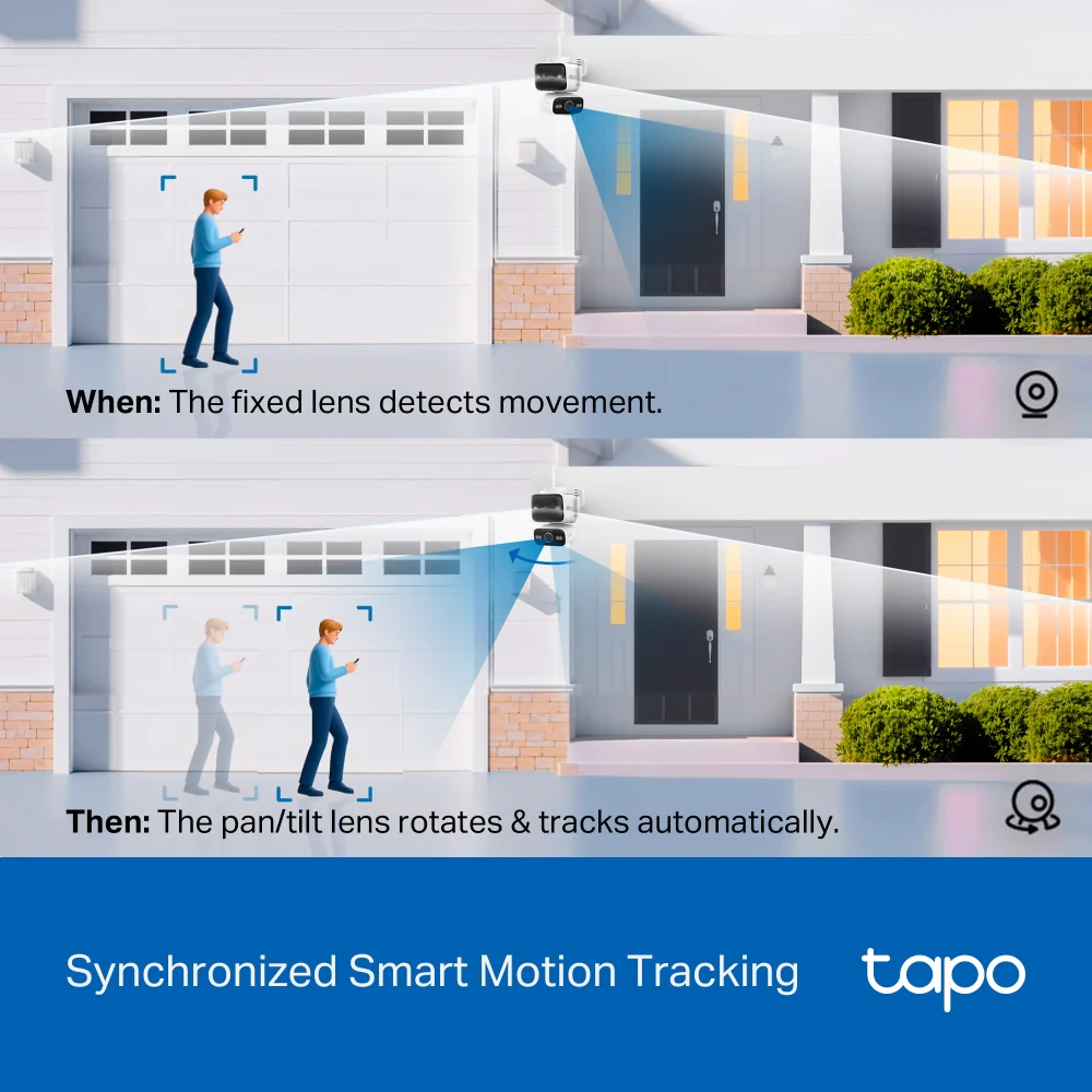 Tapo C575D 4K Outdoor Dual Lens Pan/Tilt Security Camera - Image 6