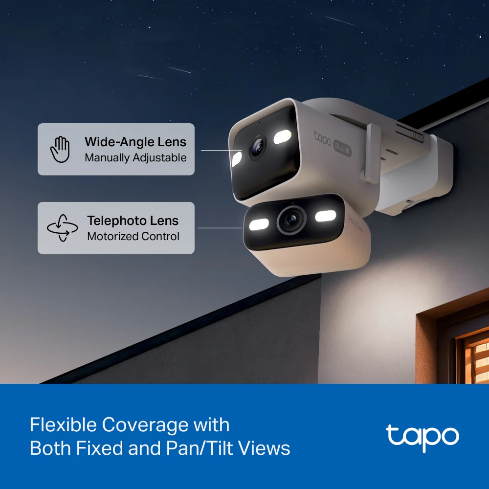 Tapo C575D 4K Outdoor Dual Lens Pan/Tilt Security Camera - Image 7