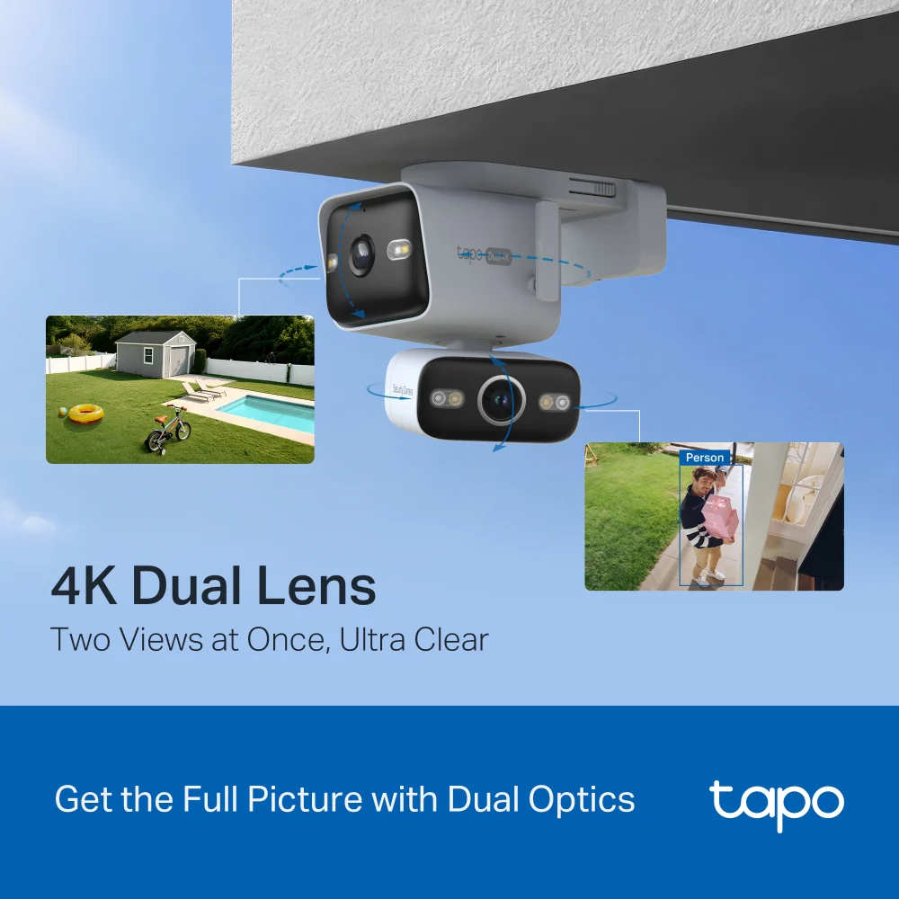 Tapo C575D 4K Outdoor Dual Lens Pan/Tilt Security Camera - Image 9
