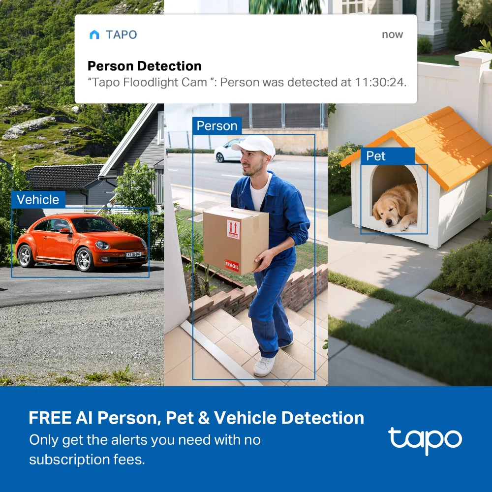 Tapo C615F KIT Solar-Powered Floodlight Security Camera with Pan-Tilt-Zoom Twin Pack - Image 11
