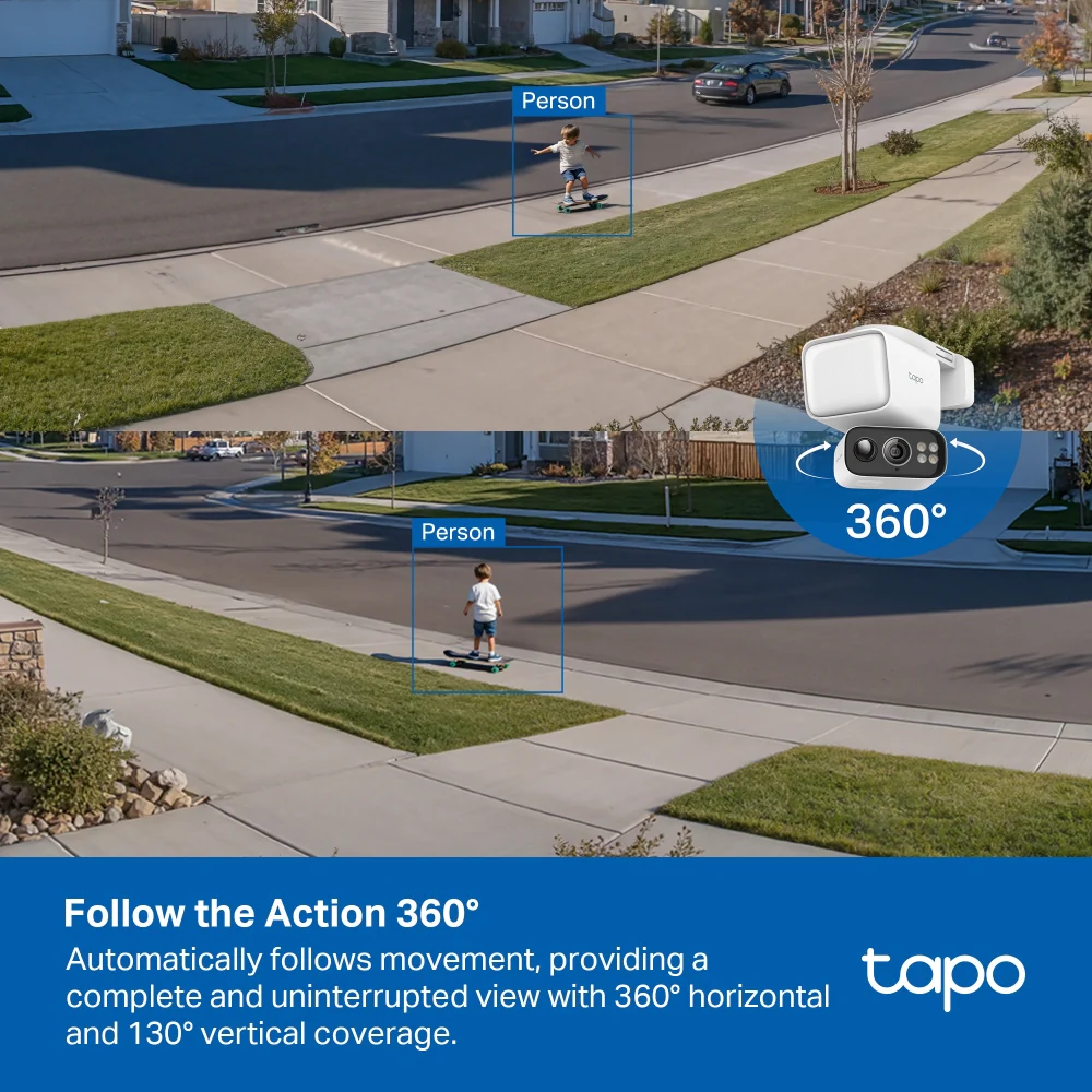 Tapo C615F KIT Solar-Powered Floodlight Security Camera with Pan-Tilt-Zoom Twin Pack - Image 12