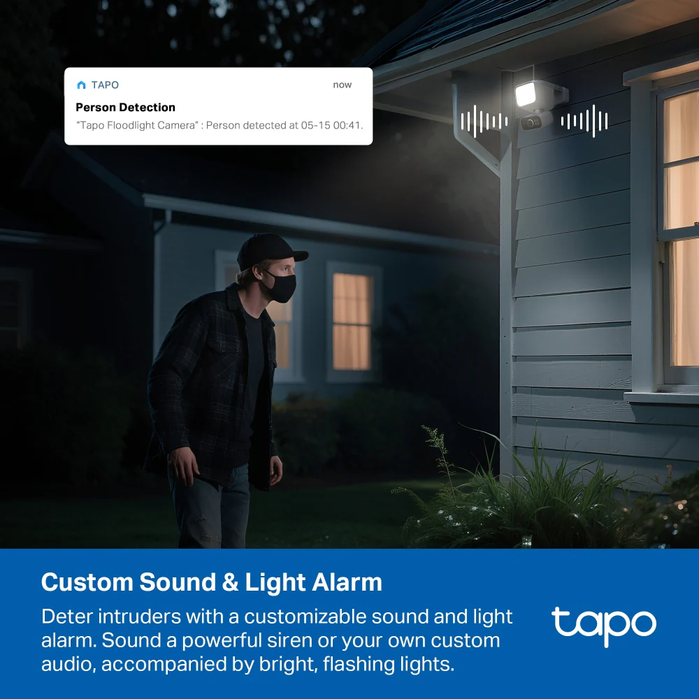 Tapo C615F KIT Solar-Powered Floodlight Security Camera with Pan-Tilt-Zoom Twin Pack - Image 13