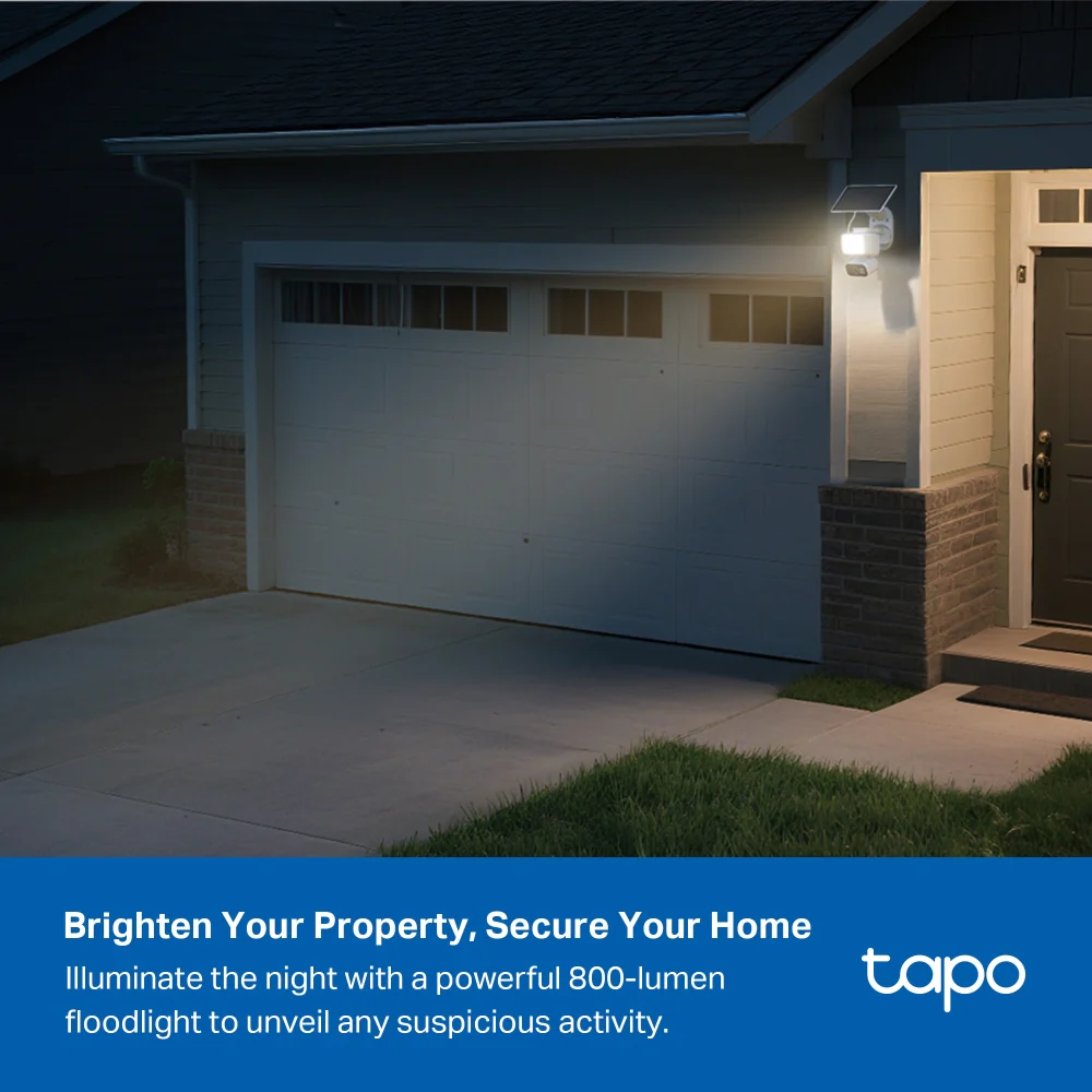 Tapo C615F KIT Solar-Powered Floodlight Security Camera with Pan-Tilt-Zoom Twin Pack - Image 5
