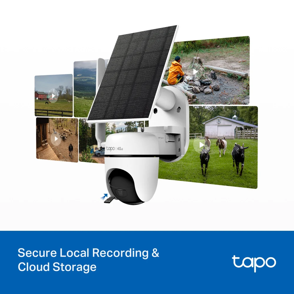 Tapo C615G KIT Solar-Powered Pan/Tilt 4G LTE Security Camera Kit - Image 10