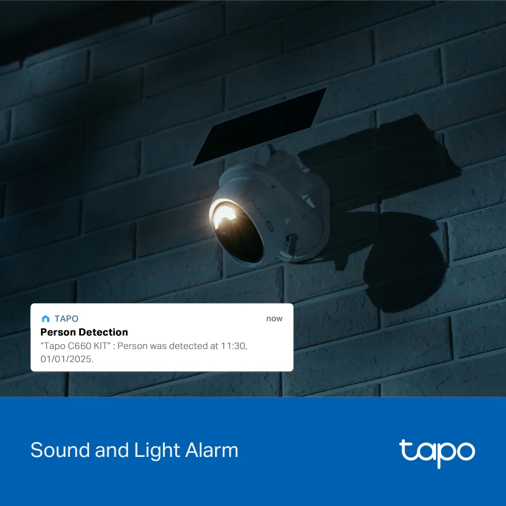 Tapo C660 KIT, Solar-Powered Pan-Tilt-Zoom 4K Security Camera - Image 10