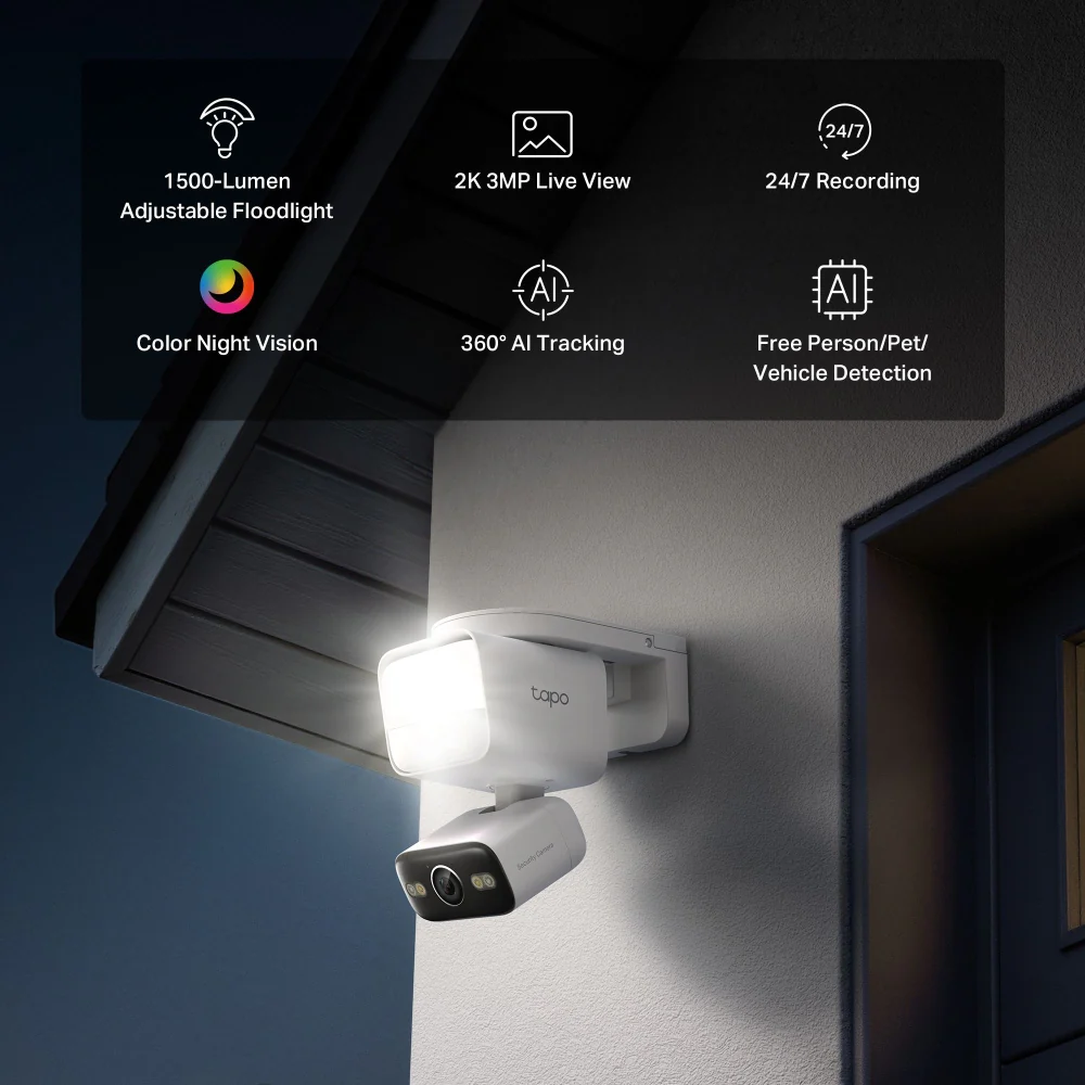 Tapo C710 Outdoor Pan/Tilt Security Floodlight Camera - Image 3