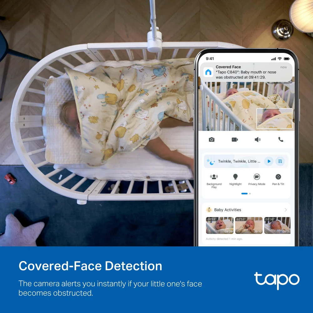 Tapo C840 Smart Baby Monitor Camera with Dual-Lens - Image 8