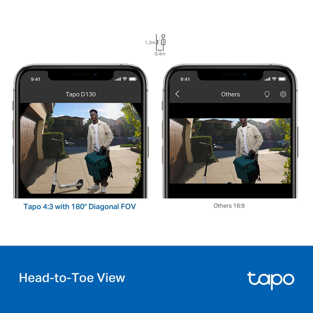Tapo D130 Wired Smart Video Doorbell + Chime Included - Image 5