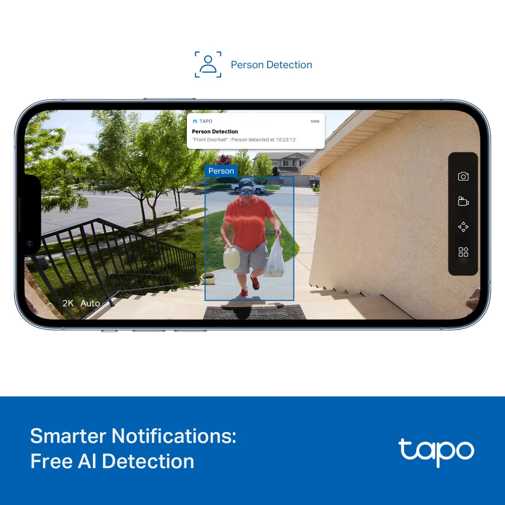 Tapo D205 Smart Battery Video Doorbell - Image 5