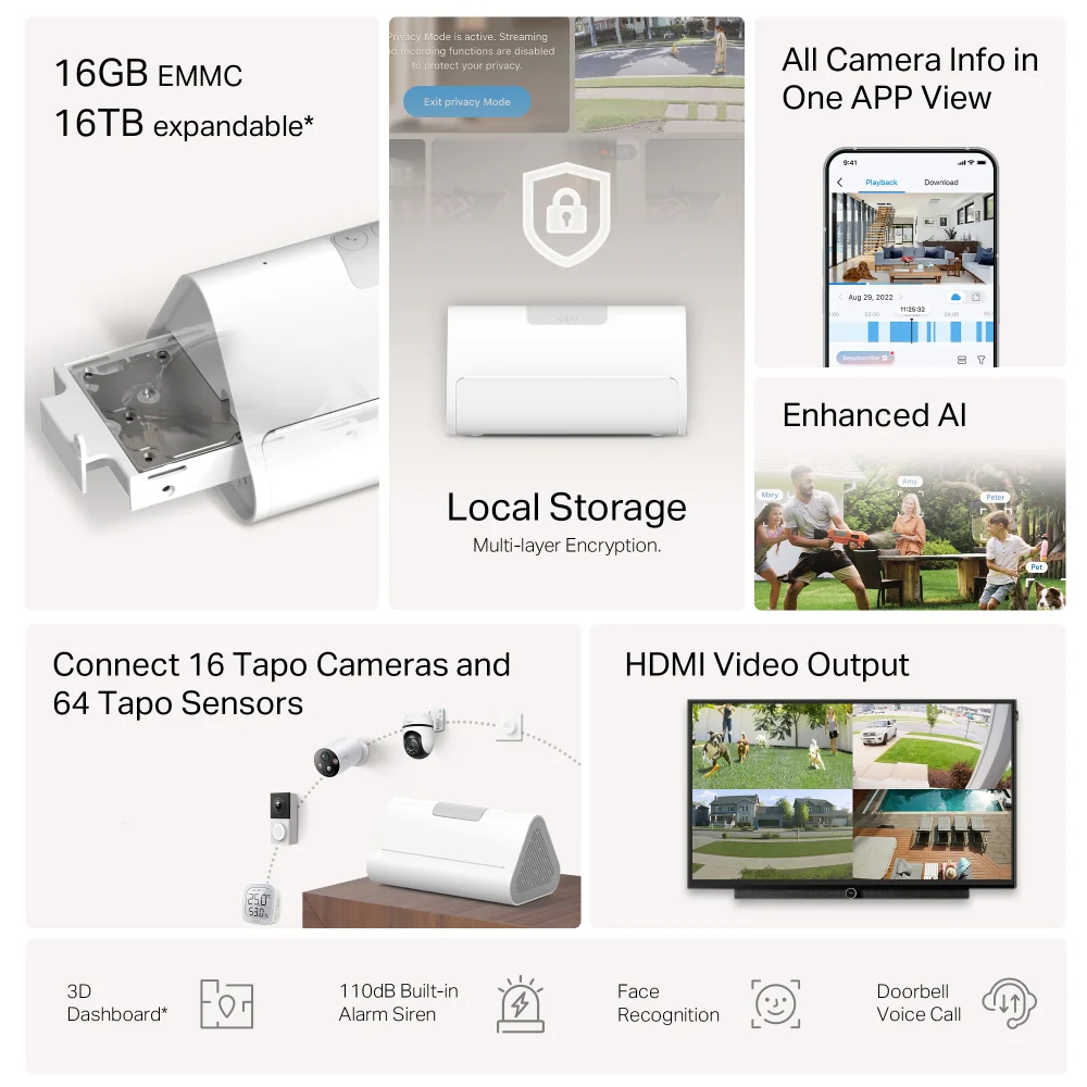 Tapo D235 Doorbell + C210 Indoor Camera + Central Hub Bundle - Image 9